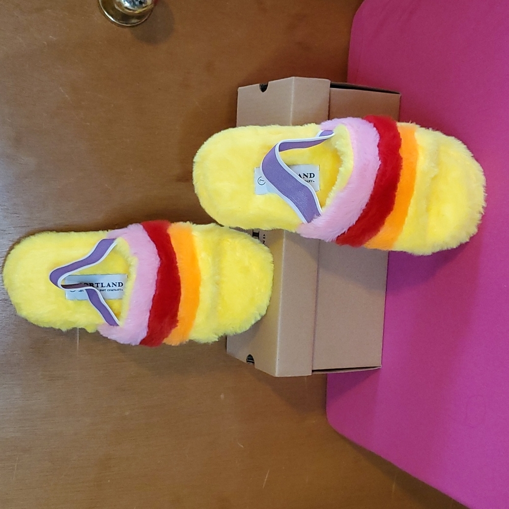 Womens Open-Toe Slingback Slippers